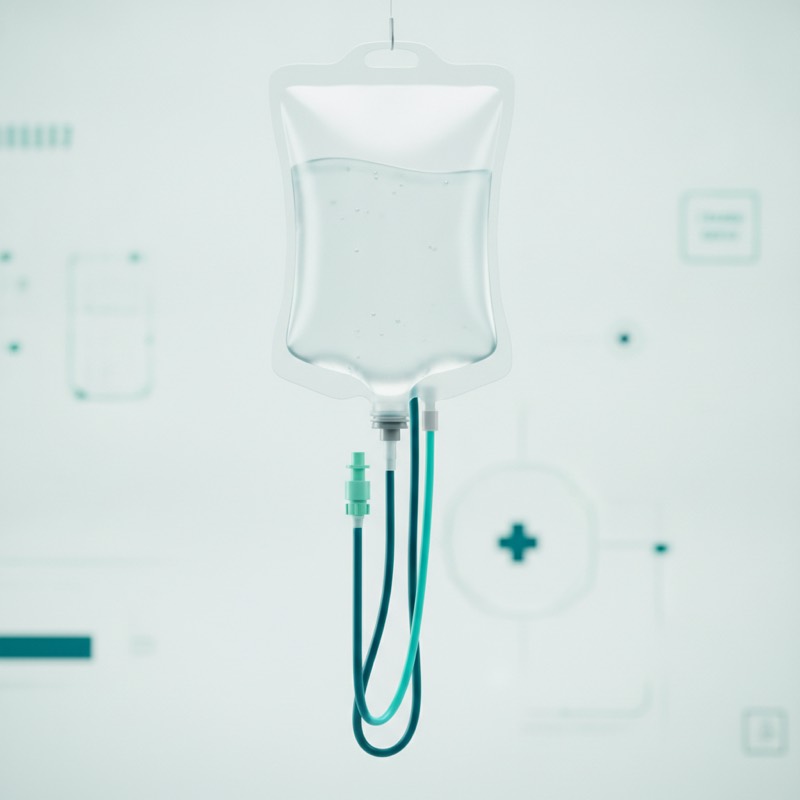 Illustration of a irrigation, the dosage form this product is supplied in. Generic render, not a photograph of this medication.